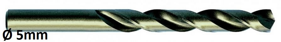 Metal drill bit DIN338 HSSE-Co5 10pcs Ø5mm, Exact