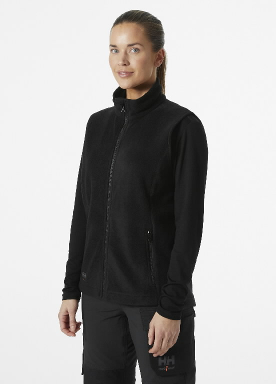 Fleece vest Manchester 2.0 zip in, women, black 2XL 4.