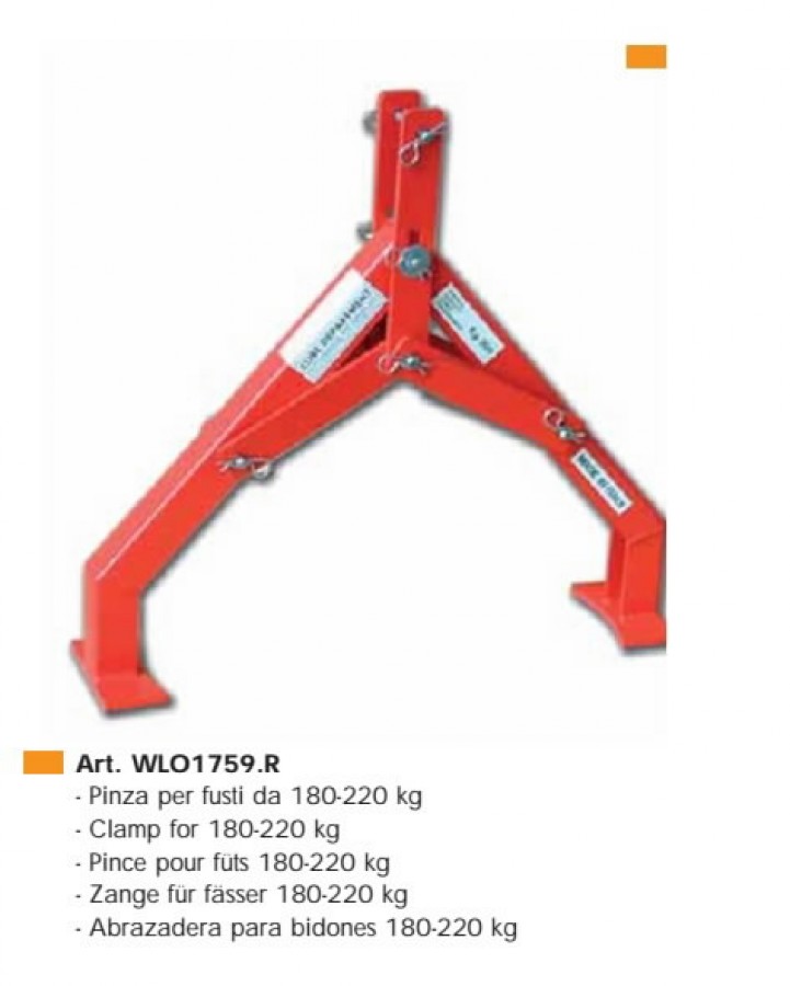 clamp for drum - 180-200 kg 