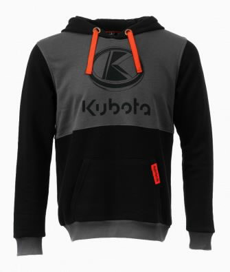 Hoodie black/grey KUBOTA S