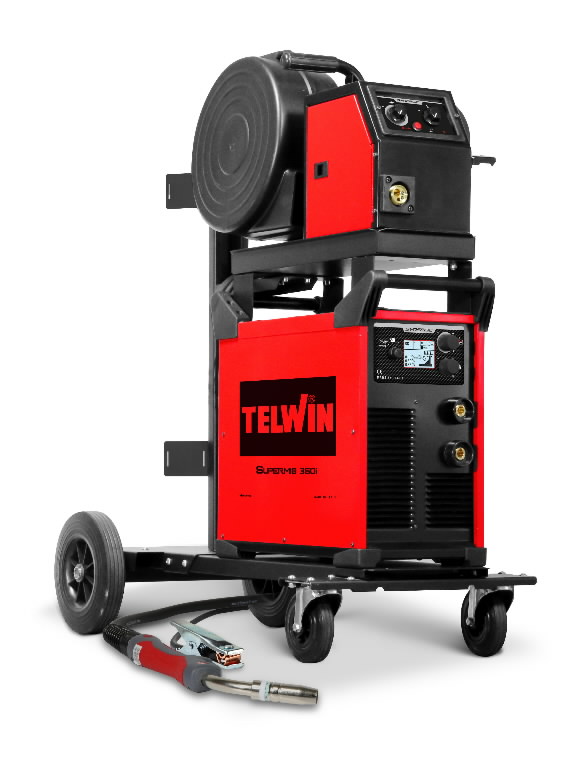 MIG-welder Supermig 350i pack with wire feeder and trolley 1