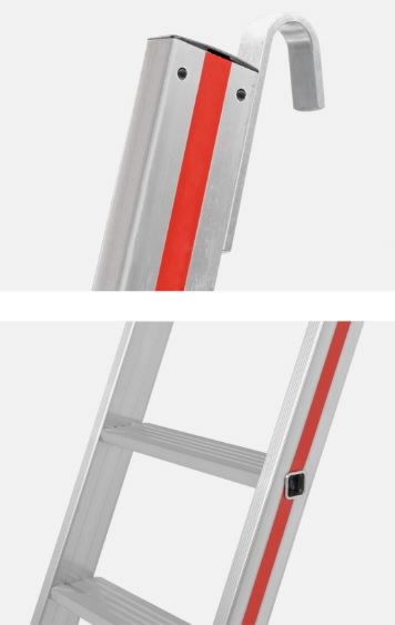 Hookable shelf ladder 14 steps, length 3,73m 8612 2.