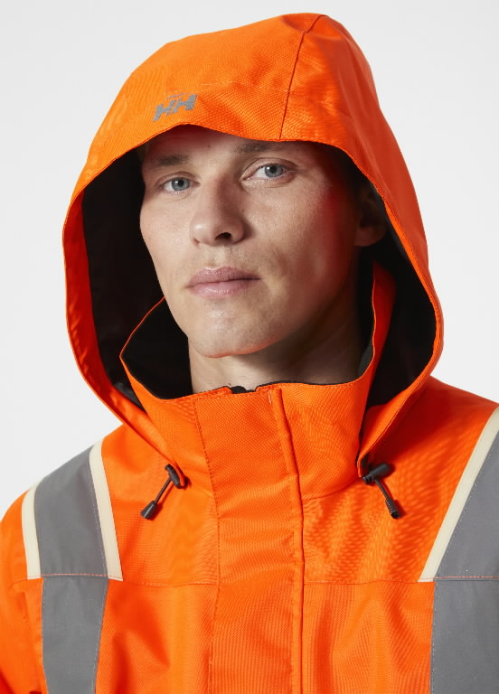 Shell jacket Uc-Me zip in, hi-viz CL3, orange/black S 3.