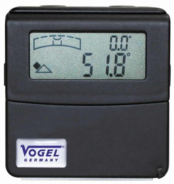 Electr. Digital Angle-Sensor with 90° swiveling LCD display 