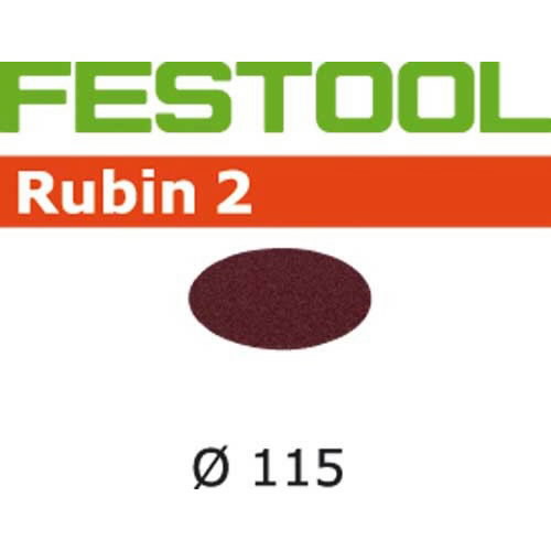 Шлифовальный диск на липучке Velcro Rubin 2 50шт 115mm P40, FESTOOL