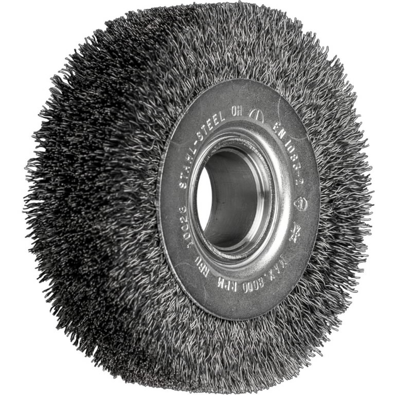 Wheel brush RBU 100x28x14mm 0,3mm, Pferd