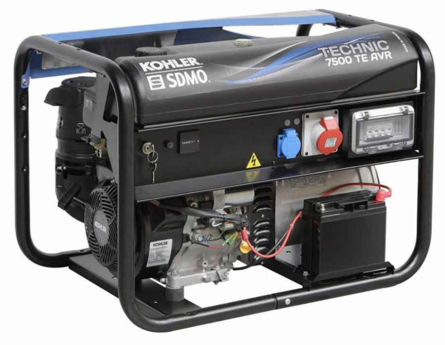 Generatorius trifazis TECHNIC 6,5 kW 7500TE AVR C5, SDMO