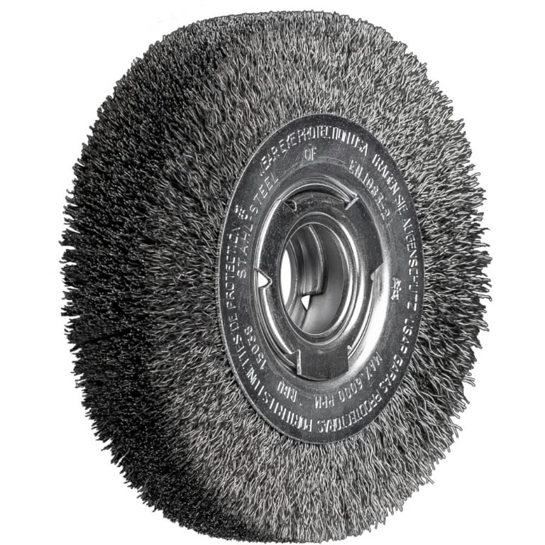 Wheel brush RBU 150x38x22mm 0,3mm, Pferd