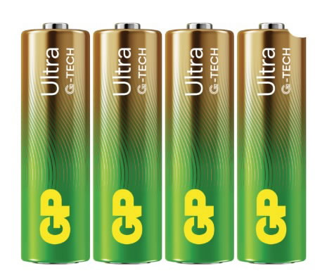 Baterijos AA/LR6, 1,5V, Ultra G-Tech, 4 vnt. 