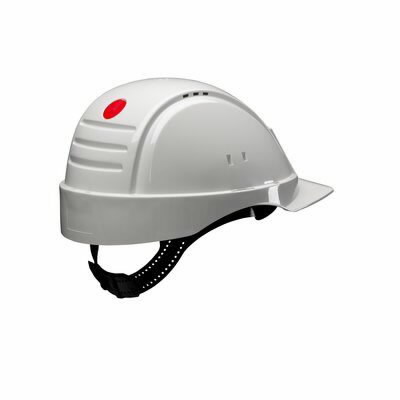 Hard Hat, Uvicator, ratchet, ventil. plastic sweatb., white G3000NUV-10-VI, 3M