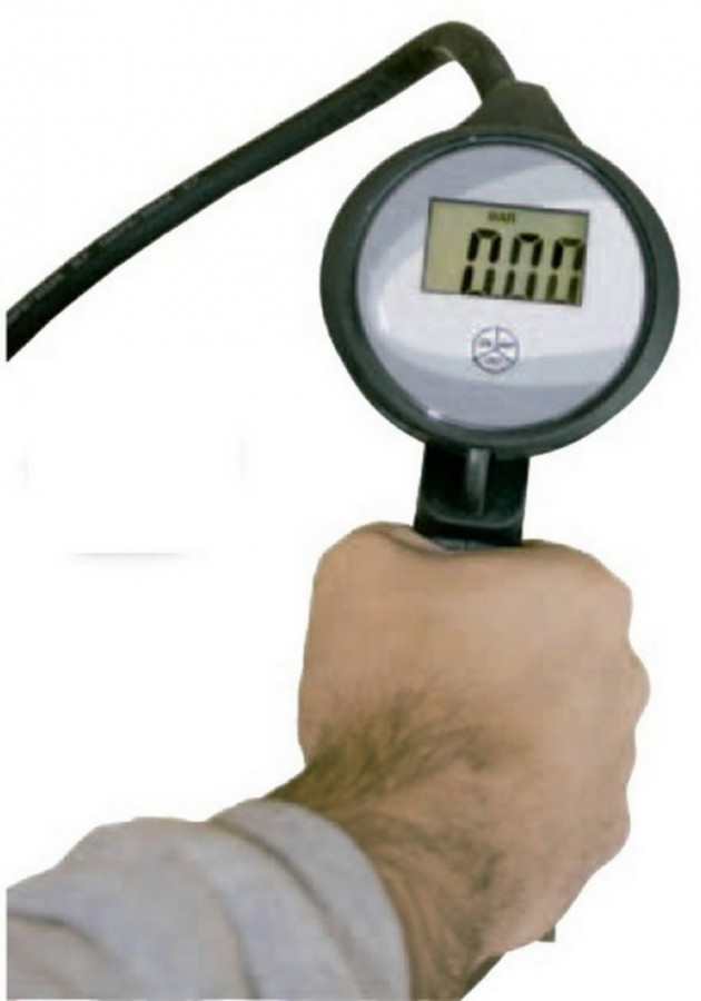 Rehvipumpamispüstol digitaalse manomeetriga 0-12 Bar, Spin