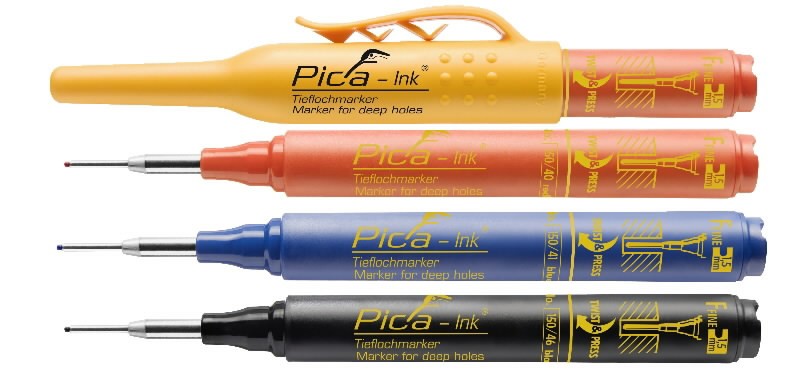 NO WASTED INK! Pica Permanent and Deep Hole Marker in One