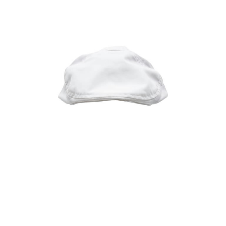 Flat cap with hairnet 20150 Food Care, white S