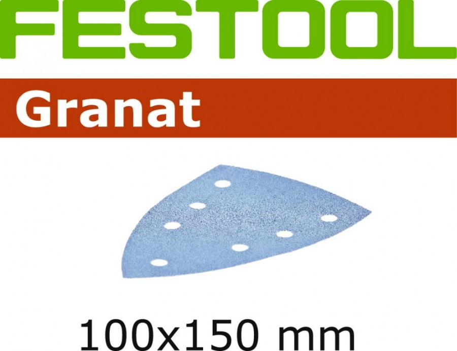 Lihvpaberid GRANAT / Delta 100x150/7 / P80 / 50tk 