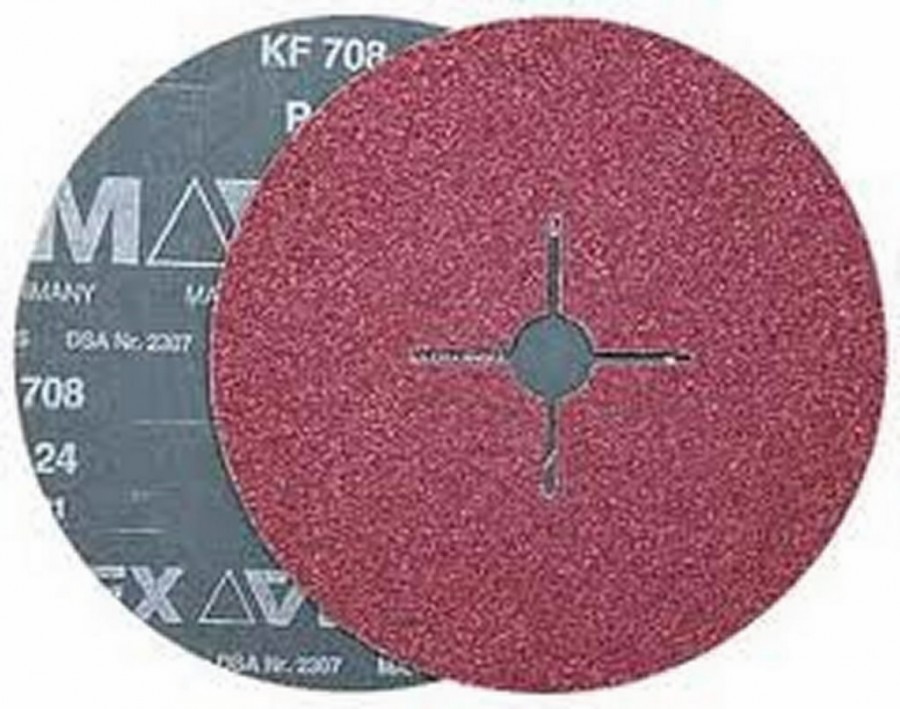 шлифовальный фибровый диск  125 мм A 16 KF708, VSM