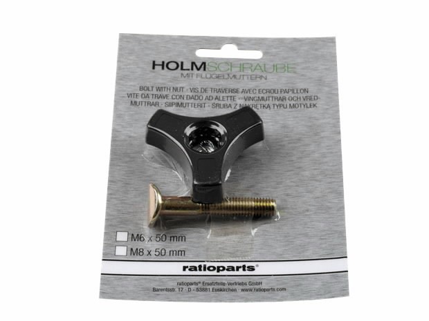 Holmschraube + Flügelmutter M8, Ratioparts