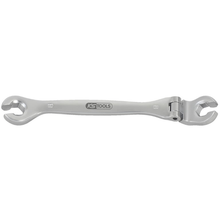 CHROMEplus Open double ring spanner, with flexible joint, 27, KS Tools