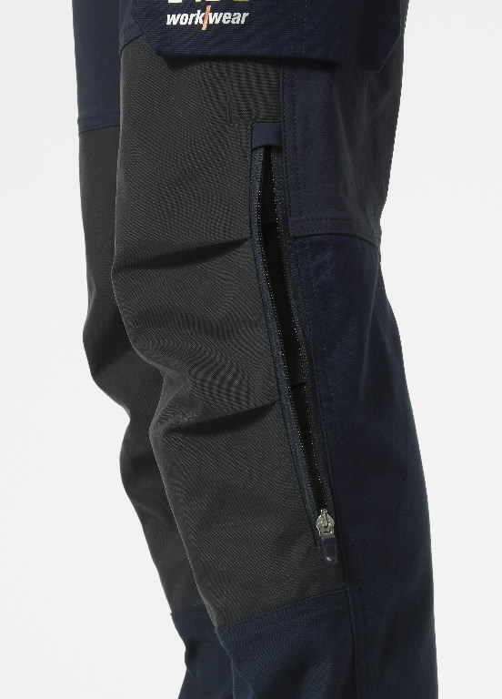 Kelnės su kabančiomis kišenėmis Oxford 4X Cons, tamprios, tamsiai mėlyna/juoda C44 5.