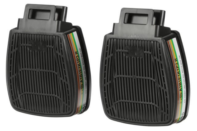 Gaasi- ja aurukombifilter SecureClick poolmaskile A1B1E1K1P3 A1B1E1K1P3R, 3M