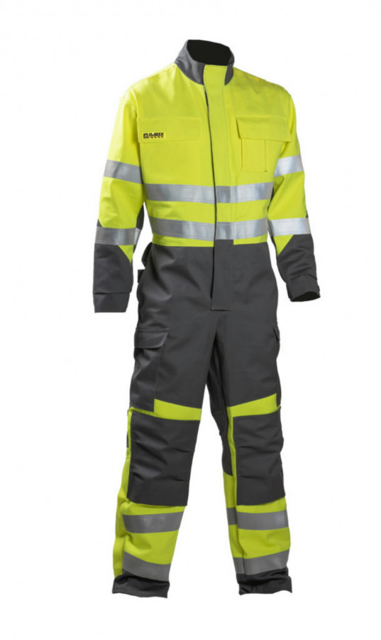 Overall Tat Multi 6404, Hi-vis yellow/grey XL