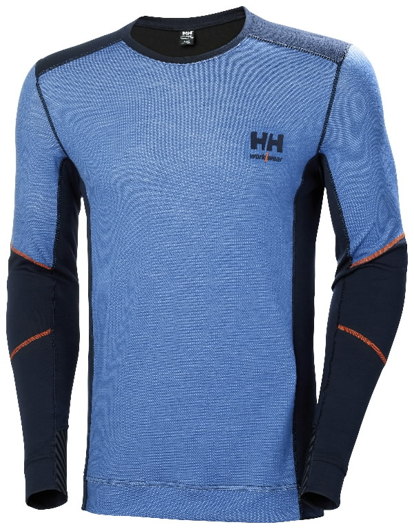 Apatiniai marškinėliai LIFA MERINO CREWNECK, mėlyna XL, Helly Hansen WorkWear
