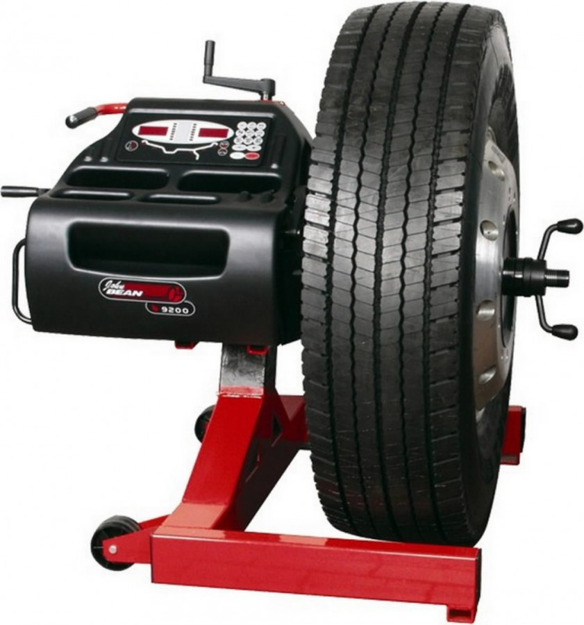 B9200 hand spin portable truck WB, John Bean Wheel balancers