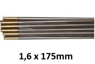 Volframipuikko WL15 kultainen 1,6 x 175 mm, Binzel