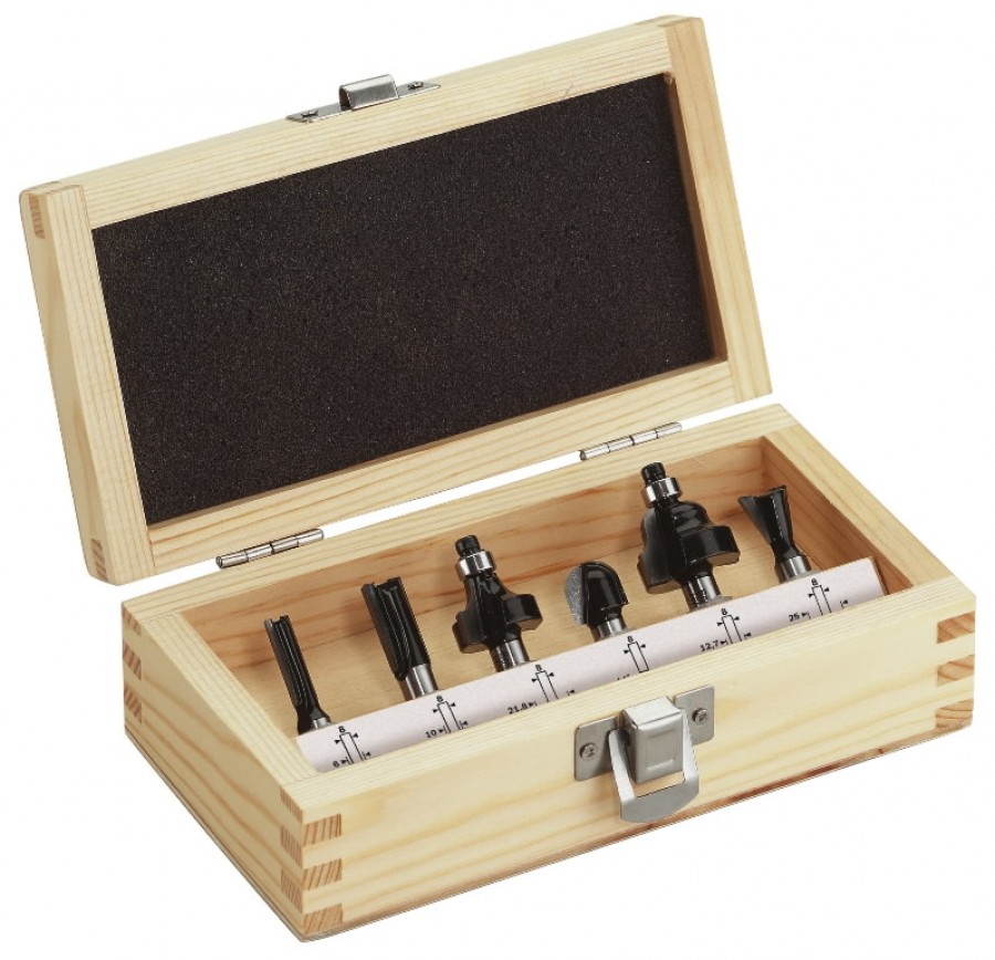 Komplekts koka frēzei, 6 daļas, Metabo