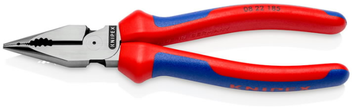 Needle-nose combination pliers 188mm, comfort handle 