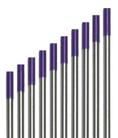 Tungsten electrode purple E3 2,0x175mm 1