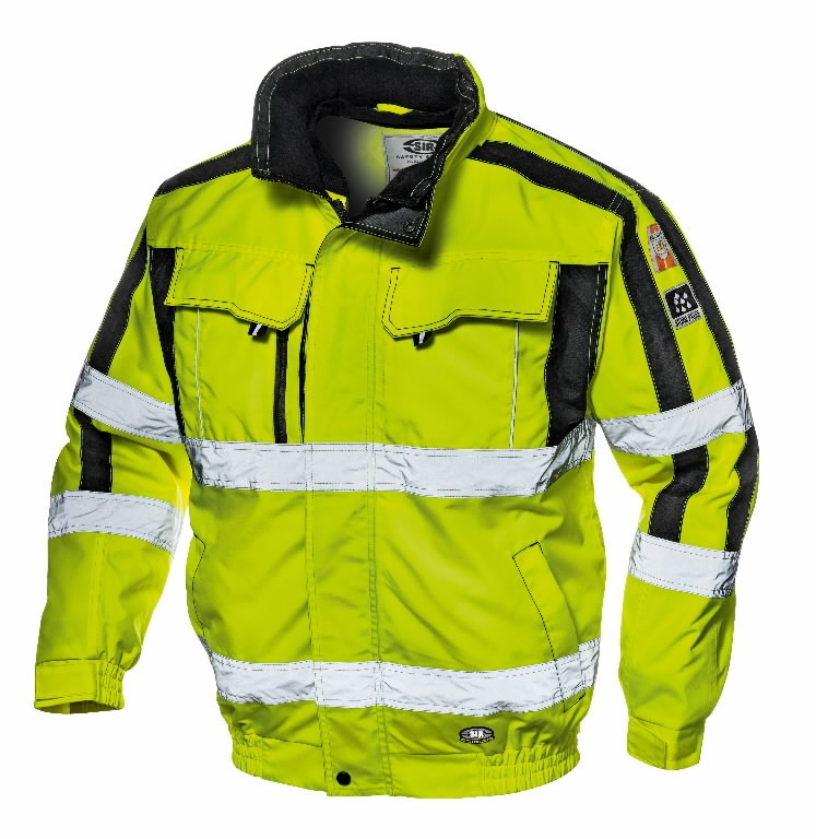 safety yellow winter coat