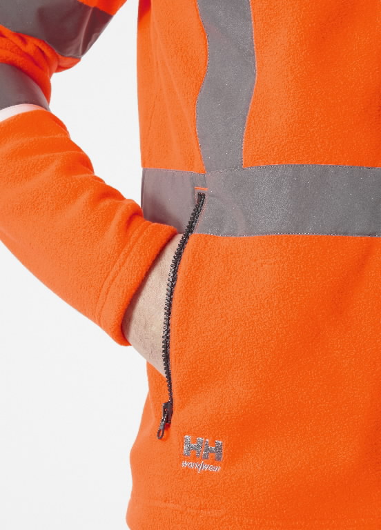 Fleece jacket Uc-me Hi-vis CL3, orange 2XL 3.