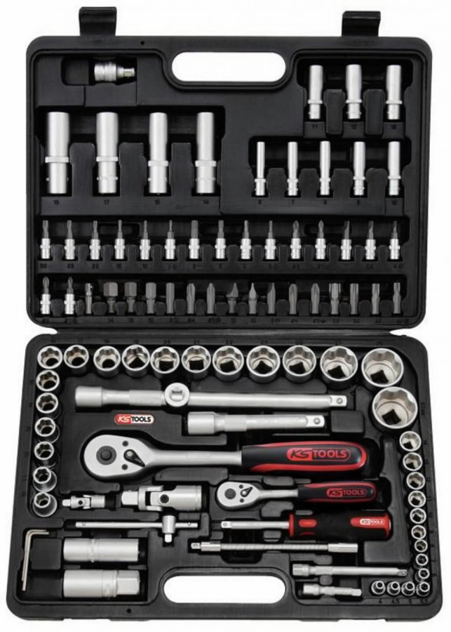 1/4"+1/2" padrunvõtmete komplekt 94pcs, KS Tools