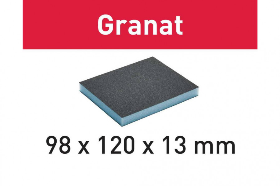 Šlifavimo kempinė Granat6 vnt 98x120x13mm P220