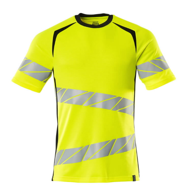 T-shirt Accelerate Safe, CL 2, High-Visibility, yellow/black 5XL