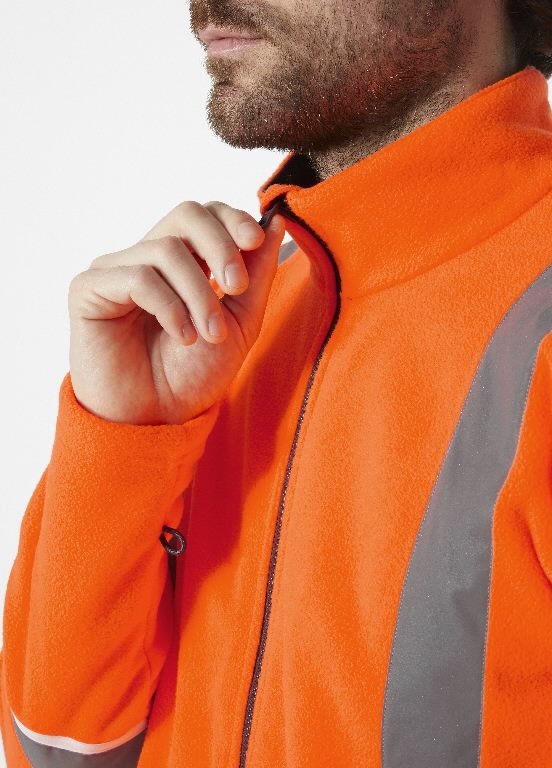 Fleece jacket Uc-me Hi-vis CL3, orange 2XL 4.