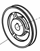 Pulley for BG 21 4700366670, Husqvarna
