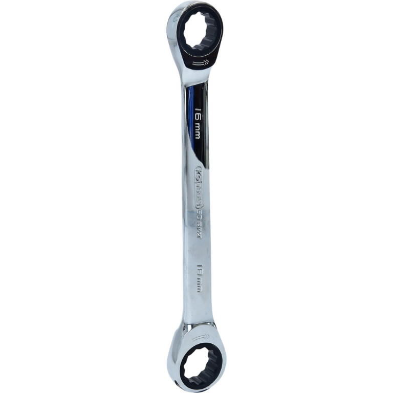 double ratchet ring spanner 16x18mm GEARplus, KS Tools