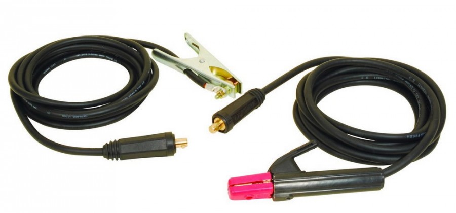 сварочные кабели в комплекте 200A 25мм² 3м, LINCOLN