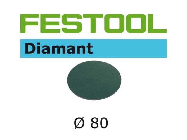 Шлифовальный диск на липучке Velcro Diamant 4шт 80mm P1000, FESTOOL