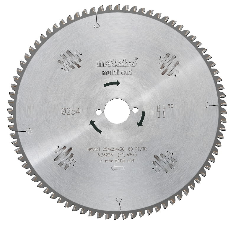 Saw blade Multi Cut 152x2,4/1,6x20, z54, FZ/TZ, -5°, Metabo