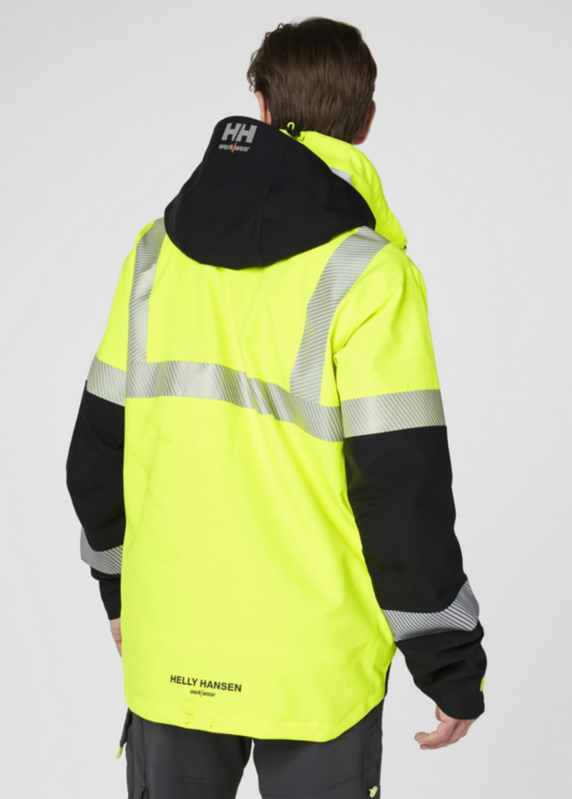 icu hi vis 3 layer shell jacket