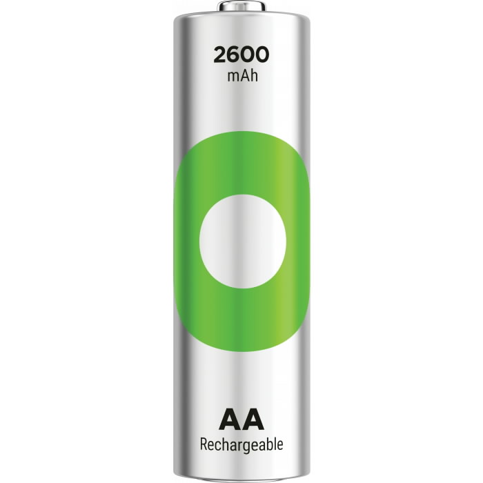 įkraunama baterija AA/LR6, 1,2 V, 2600mAh, ReCyko, 4vnt.  2.