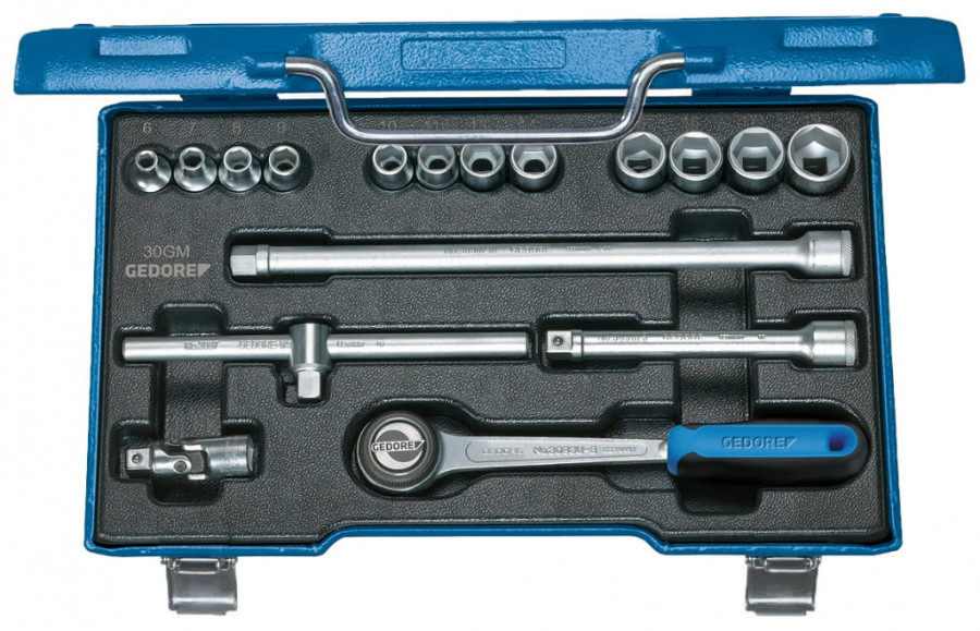 socket 3/8 set D30GMU-10, Gedore