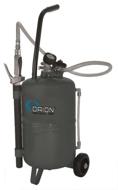 Pneimatiskā eļļas kanna 24 l ar pistoli, Orion