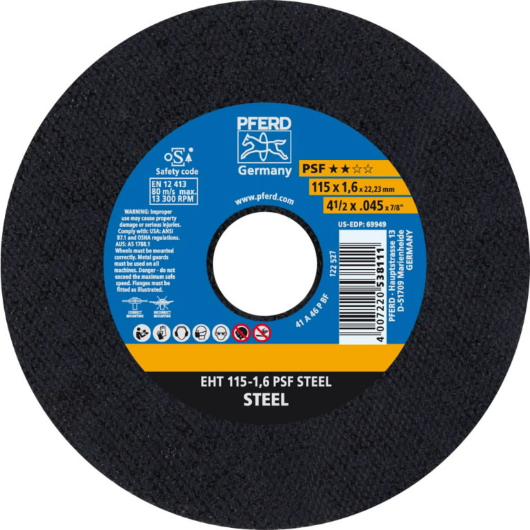 Metallilõikeketas PSF Steel 115x1,6mm