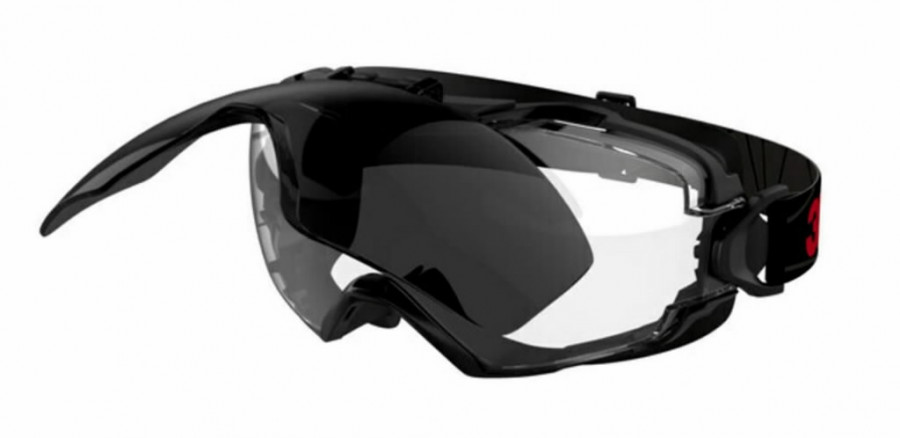 GoggleGear 6000 Safety Goggles, IR5 Black Shroud, Scotchgard 