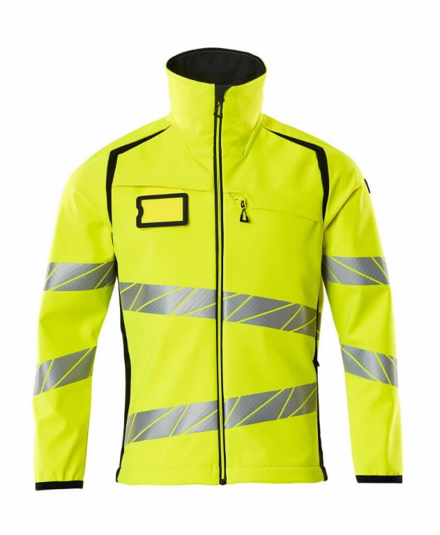 Softshell Jacket Accelerate Safe hi-vis CL2, yellow/black 4XL