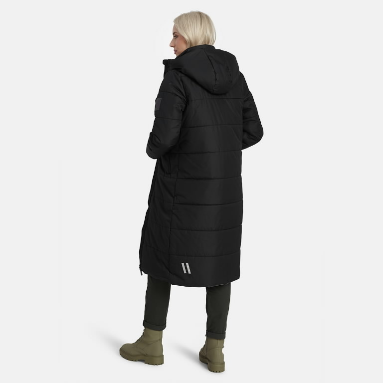 Winter coat Nina 1 hooded, black M 2.