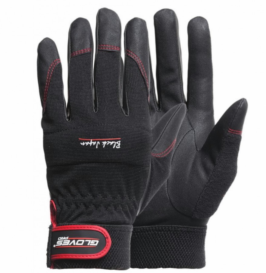 Kindad, universaalsed Black Japan must 8, GlovesPro